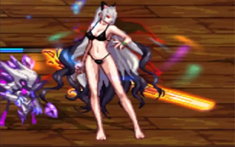 dnf地下城女鬼剑全时装改泳装散搭配猫耳