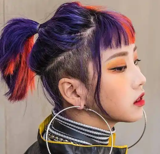 阴阳花样染发指南 ,希望你能挑中自己喜欢的发型和发色过这个浪漫的