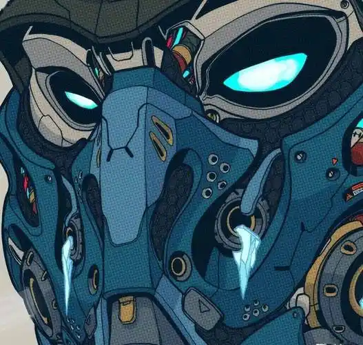 超帅的一组机械机甲插画作品!