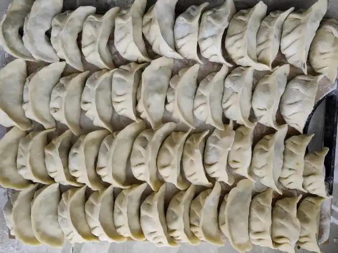 第一次全程包饺子有点手忙脚乱