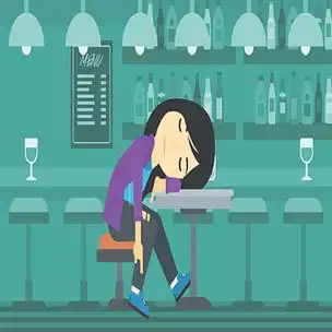 深深地睡觉在瓶酒和玻璃附近的一名亚裔被喝的妇女在