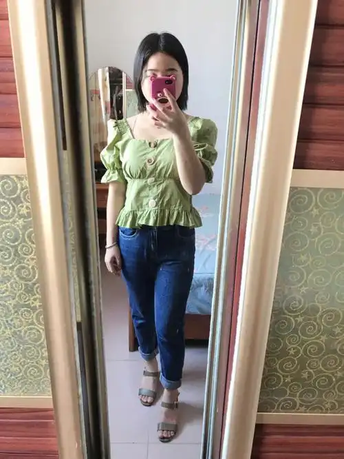 153cm体重100今日温柔穿搭记