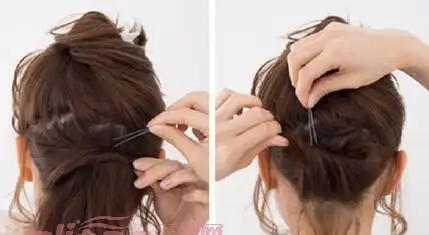 教你短发盘发教程图解 头发不长也能盘