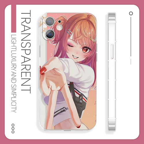 比耶手势美丽舞者少女甜美感苹果15手机壳二次元适用于14pro小米14