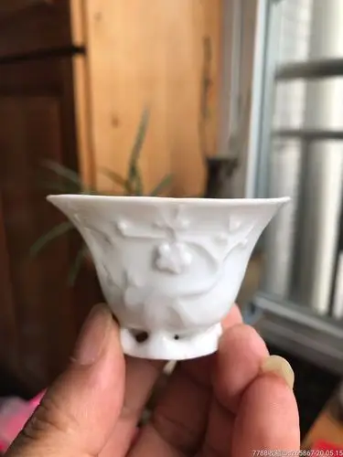 德化窑梅花杯马蹄杯