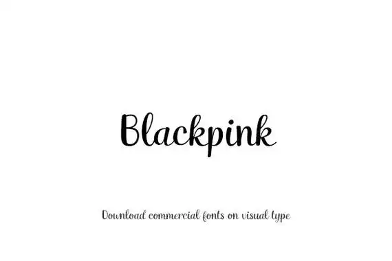 blackpink-「字语坊字库官方」-字体视界字体授权平台