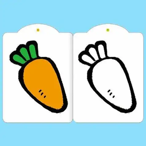 幼儿园美术课程教学和兴趣班使用简笔画启蒙宝宝学4岁儿童涂色书启蒙