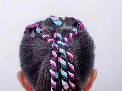 今天扎个酷酷的高马尾吧#儿童编发教程 #日常编发 #简单编发 @抖音小