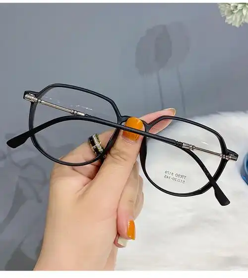 2021新款tr90防蓝光眼镜时尚潮款素颜近视眼镜框女平光镜厂家批发