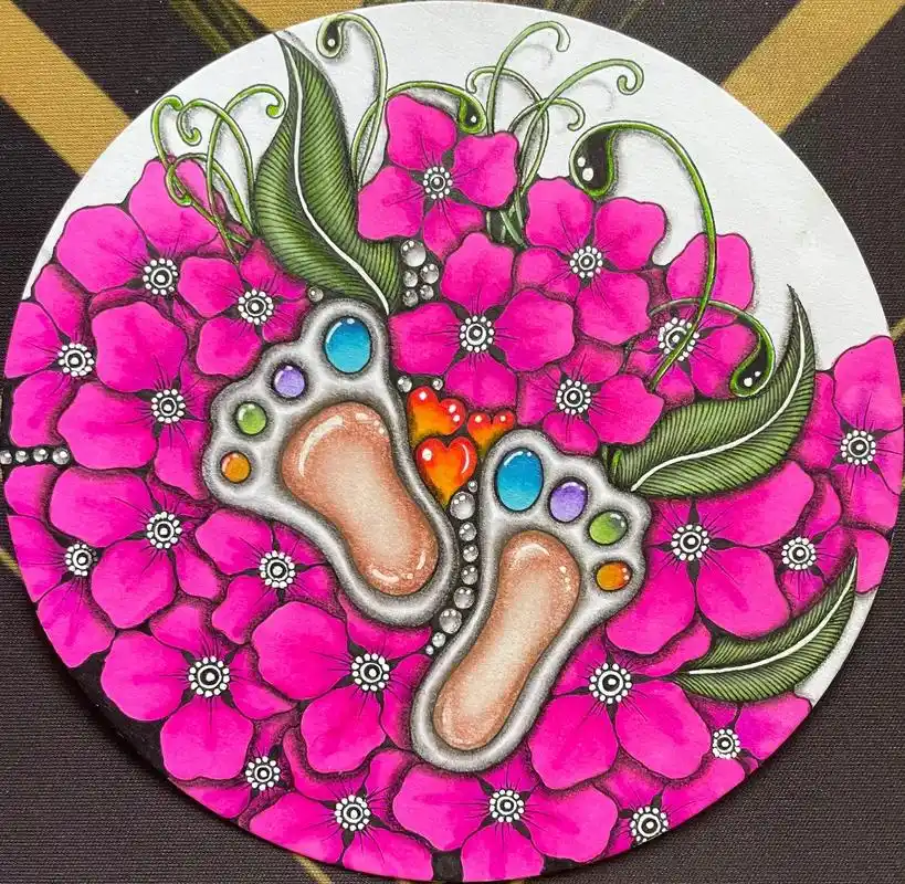 快乐的小脚丫,瞎画#原来画画这么好玩 - 抖音