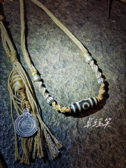 藏式天珠手编锁骨链
