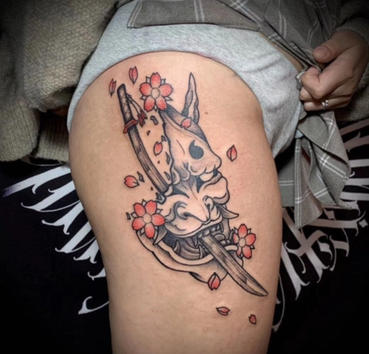 2020最新好看的女生般若纹身图集适合女生的般若纹身设计10