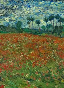 a001512《罂粟花田》荷兰画家文森特·梵高高清作品