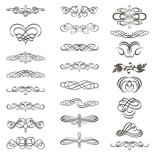 线条矢量装饰素材