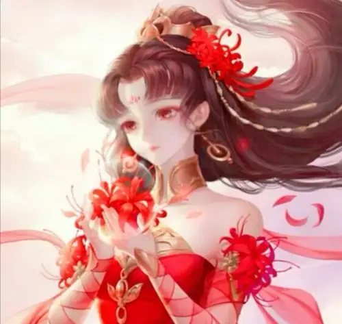 出单:穿嫁衣的动漫女(可做头像)