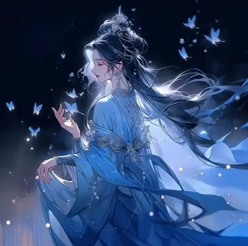 古风女子头像,行至朝雾里,坠入暮云间