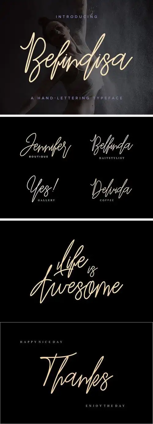 【素材】手写精品签名用飘逸英文字体 logo制作海报平面设计字体