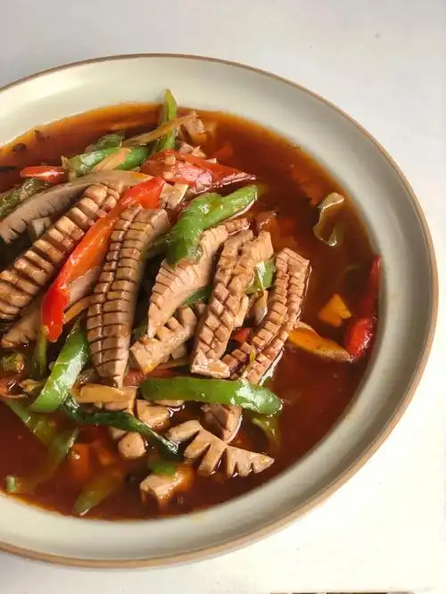 巨下饭的四川江湖菜爆炒腰花上桌就秒完