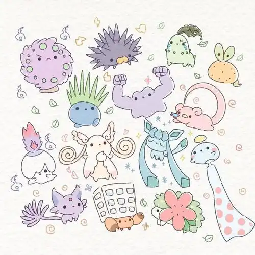 【图集】宝可梦可爱简笔画系列_腾讯新闻