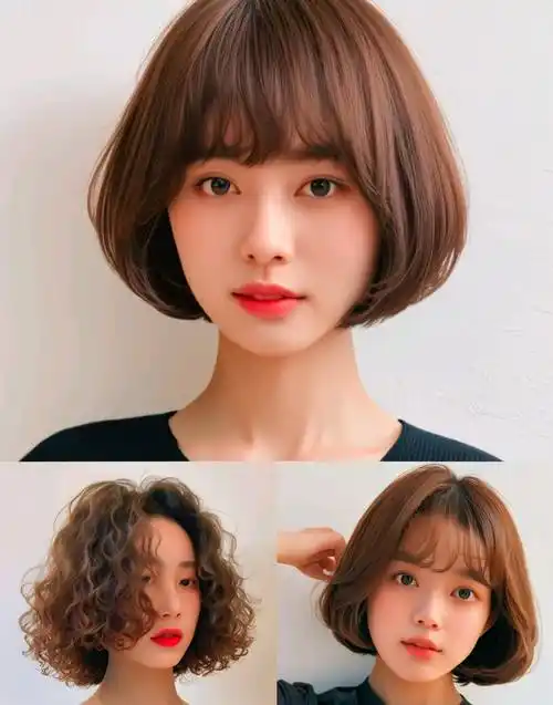 发型不论怎么剪,最时尚百变还是波波头,很美很减龄