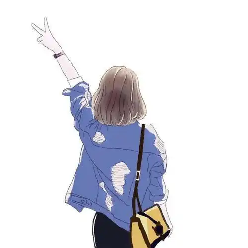 女生超仙气头像背影