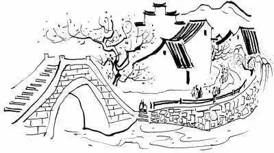 春天江南的简笔画