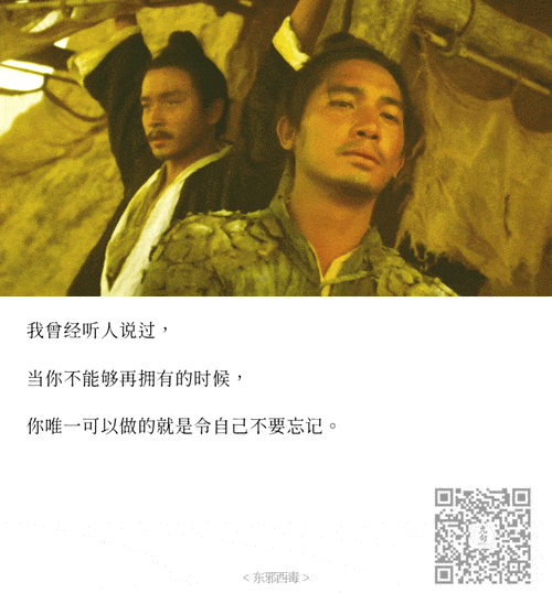 王家卫系列:《东邪西毒》终极版经典台词截图-电影九句