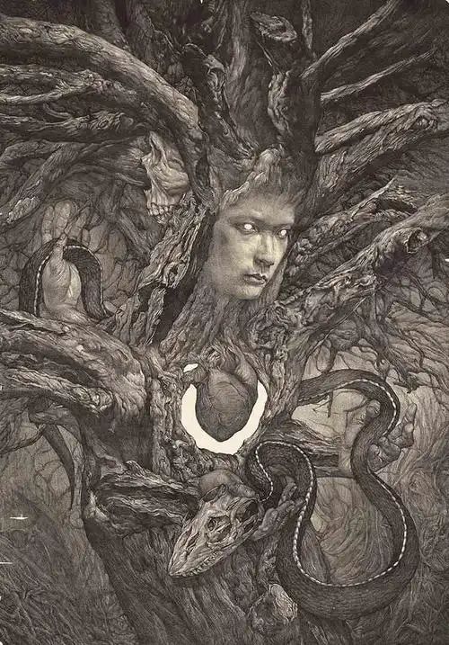 惊悚,奇幻的素描_梵比画室_零二七艺考