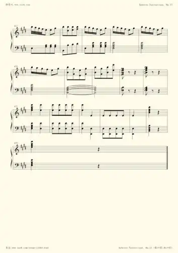 钢琴谱 - 小精灵