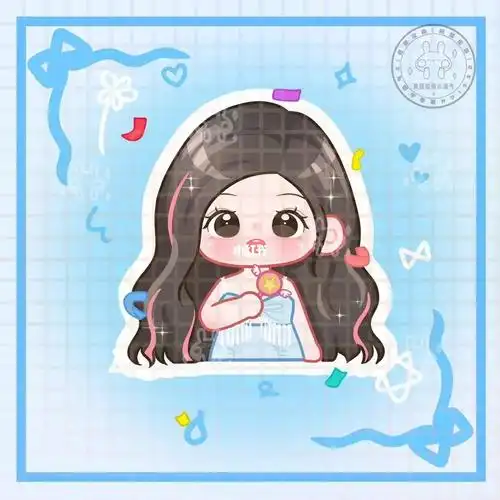 饭圈设计吴宣仪半身q版立牌