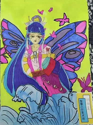 神话人物 课节:下 主讲老师:薛老师 课题设计:画一个美丽的神话人物