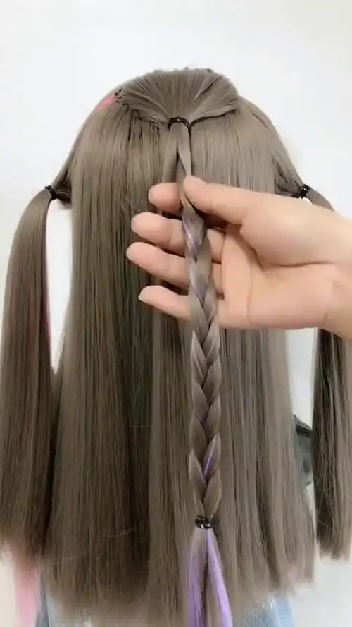 十岁的小女孩怎么扎头发好看图解