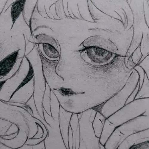 临摹 动漫 黑白 病