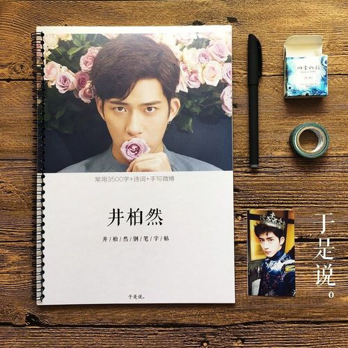 井宝井柏然手写字体字帖钢笔大学生练字硬笔井博然小清新