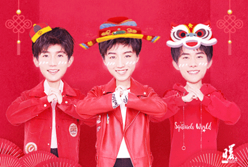 tfboys 今天合体啦!