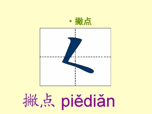 汉字笔画名称,写法(田字格 拼音)ppt