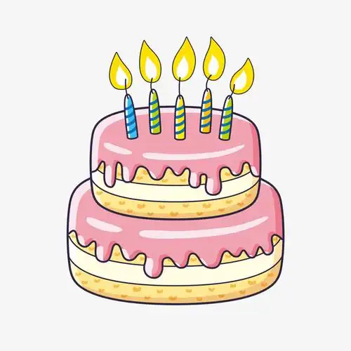 矢量卡通生日蛋糕免抠素材免费下载_觅元素51yuansu.com