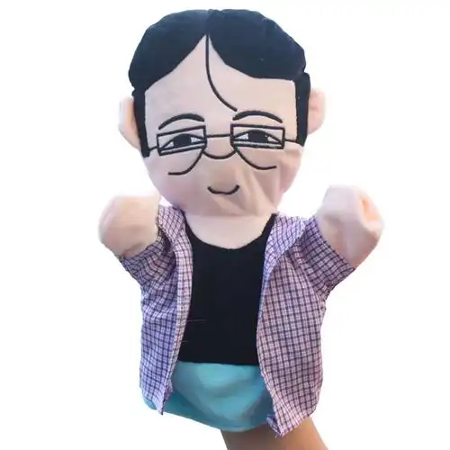 家有儿女人物职业手偶玩具一家人毛绒手套玩偶儿童手偶