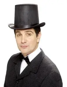 黑色高筒帽 魔术帽 表演帽 爵士帽 英伦帽 礼帽 绅士帽 斧头帮帽