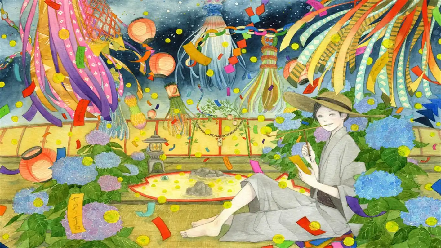 精美动漫手绘人物插画精选桌面壁纸图片