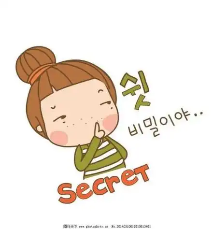 表示小声说话的简笔画