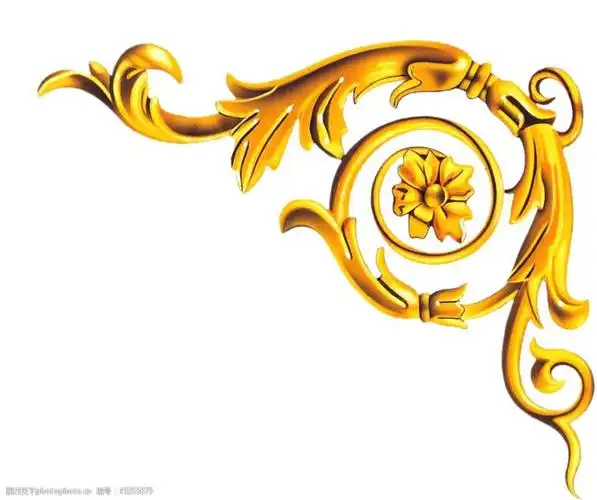 金色装饰花边图片图片-图行天下图库