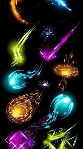 25款镜头光晕发光光效ai矢量源文件 jpg高清大图设计素材特效图库