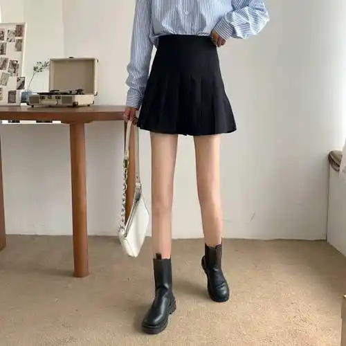 白色薄款别致小短裙女装夏天性感短裙女学生半身裙群百褶裙女奢依君