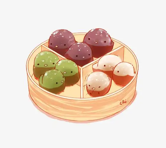卡通糯米团图片素材