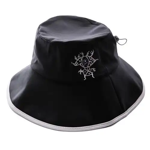 hoii后益时尚可调节式圆筒帽渔夫新款mrhoseaho系列女遮阳防晒