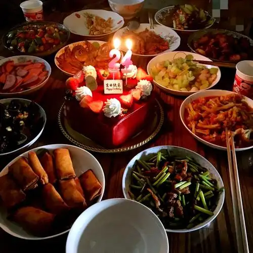超级丰盛的生日宴,感谢亲爱的一家