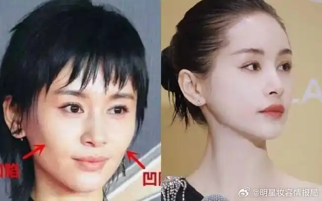 以王子文的填充为例,她完美的效果正是得益于精细化的填充技术.