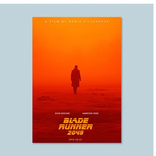 银翼杀手2049经典电影海报y2k房间装饰画 蒸汽波拍照背景