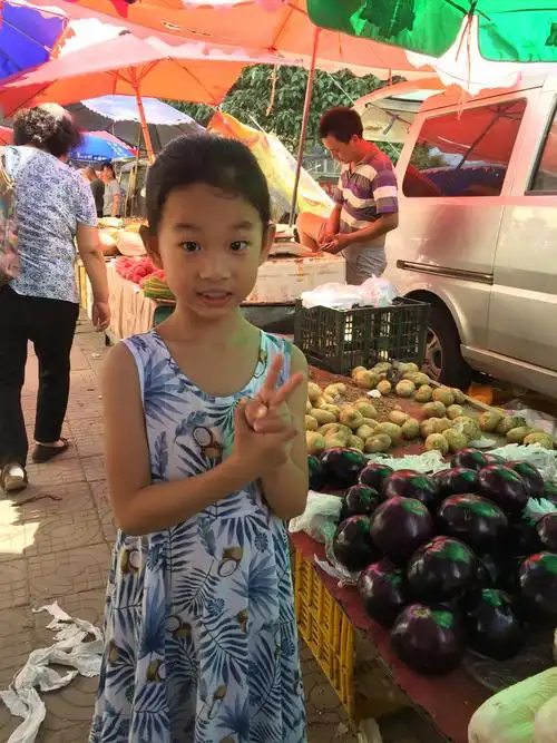 暑假劳动作业:岑墨涵-一年级-五班-54号(菜市场帮妈妈买菜)